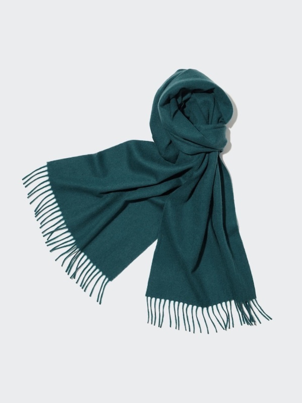Uniqlo Green 100% Cashmere Scarf